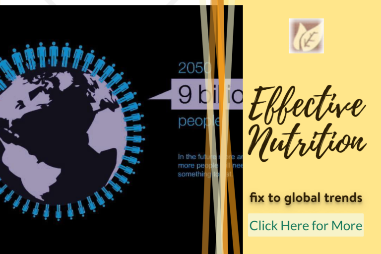 Effective Nutrition fix to global trends