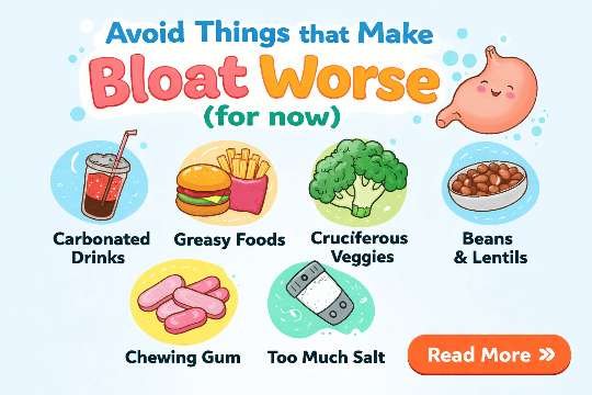 Avoid things that make bloat worse