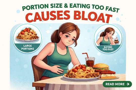 Portion size and eating too fast
