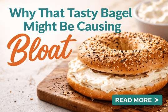 Tasty bagel might be causing bloat